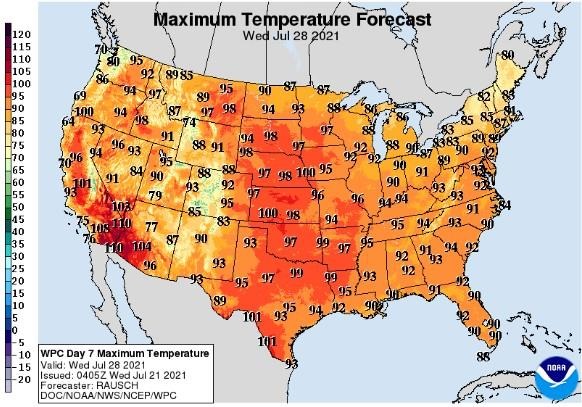 Widespread Heat Wave Driving Markets, no End in Sight